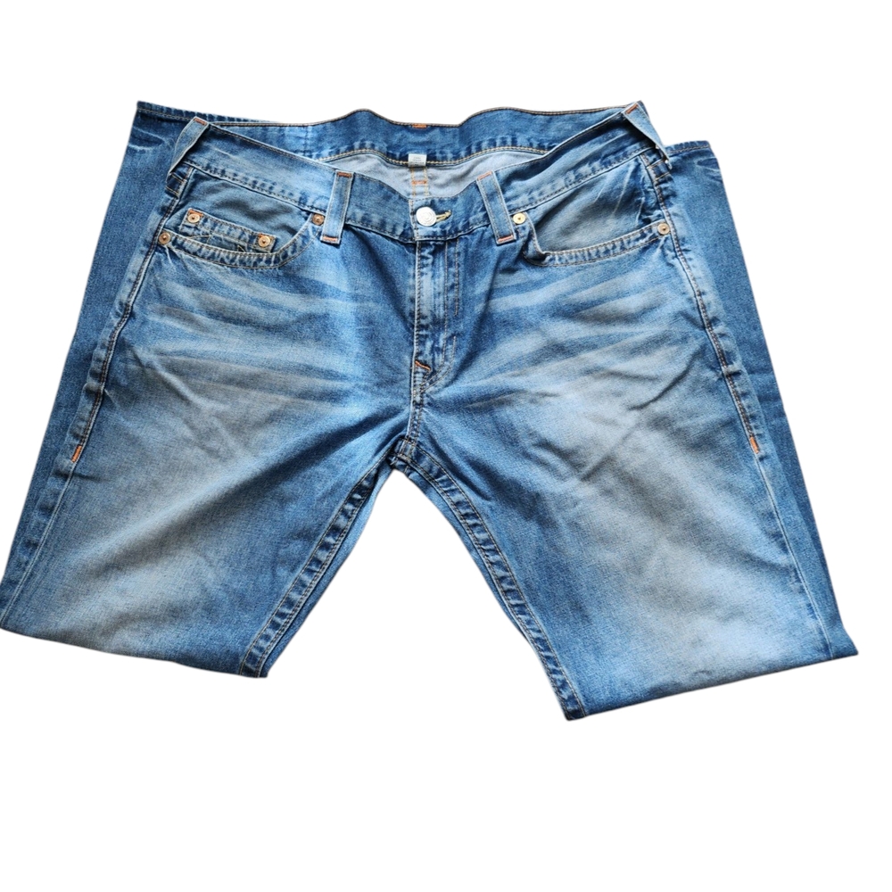 True Religion Men's Relaxed Blue Jeans